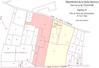 Plan du domaine de Courrège